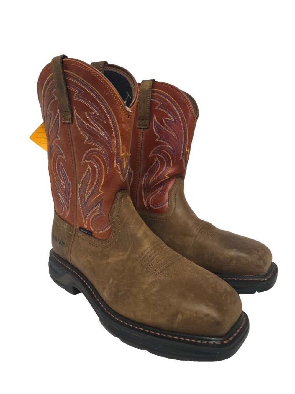 Ariat Men's Workhog XT Cottonwood Carbon Composite Toe Work Boot Brown Size 10D